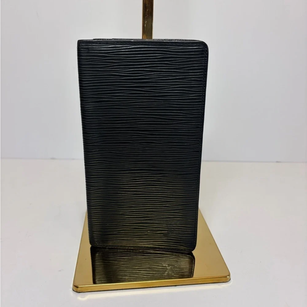 Black Louis Vuitton Epi Leather Wallet - Authentic